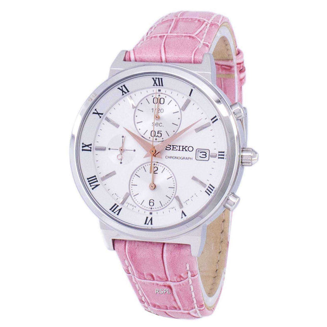 Seiko Chronograph Quartz SNDV35 SNDV35P1 SNDV35P Women's Watch