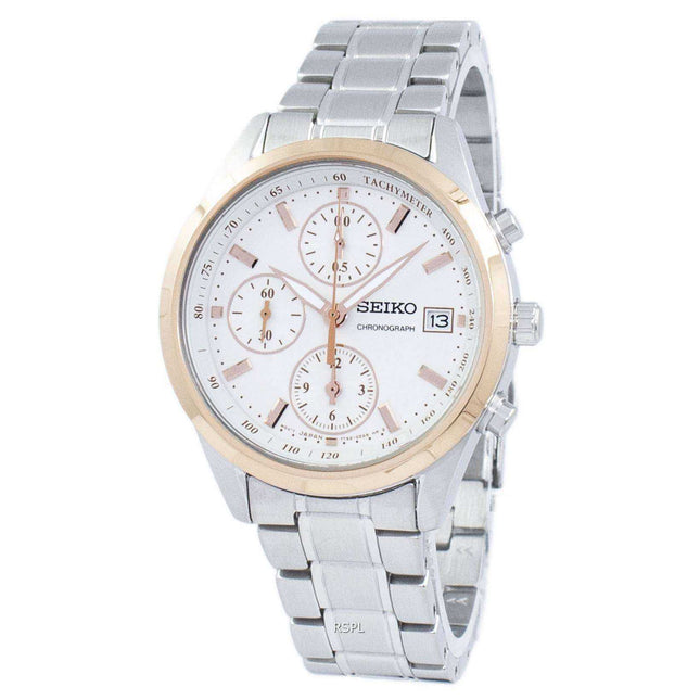 Seiko Chronograph Tachymeter Quartz SNDV56 SNDV56P1 SNDV56P Women's Watch