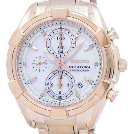 Seiko Velatura Chronograph Quartz SNDW10 SNDW10P1 SNDW10P Women's Watch