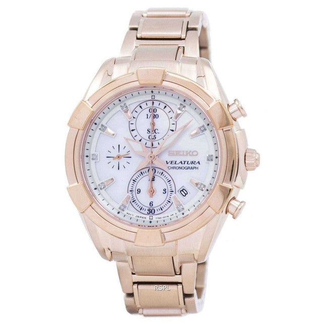 Seiko Velatura Chronograph Quartz SNDW10 SNDW10P1 SNDW10P Women's Watch