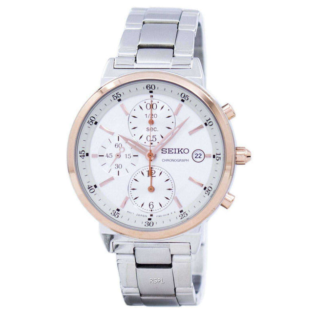 Seiko Neo Classic Chronograph Quartz SNDW48 SNDW48P1 SNDW48P Women's Watch