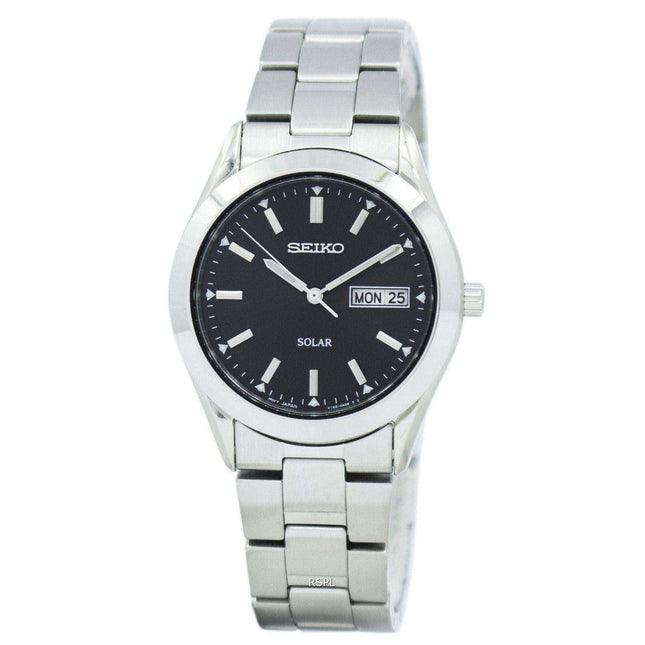 Seiko Solar Quartz SNE039P1 SNE039 SNE039P Mens Watch