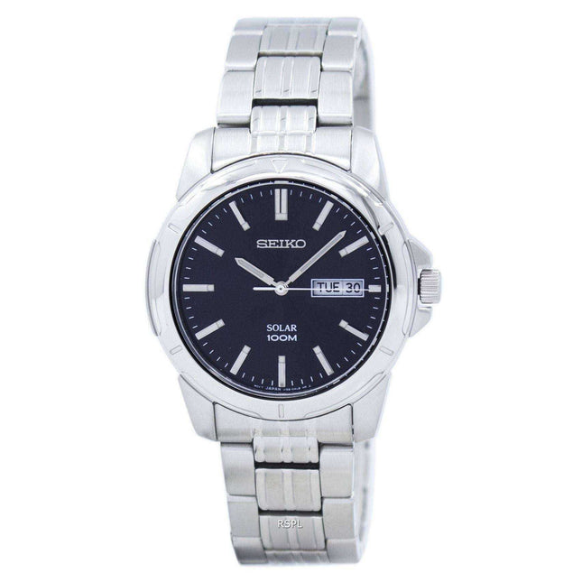 Seiko Solar Quartz SNE093 SNE093P1 SNE093P Men's Watch