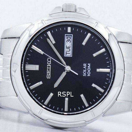 Seiko Solar Quartz SNE093 SNE093P1 SNE093P Men's Watch