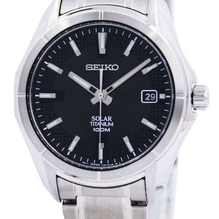 Seiko Solar Titanium 100M SNE141 SNE141P1 SNE141P Mens Watch