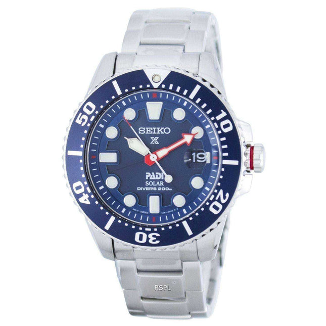 Seiko Prospex PADI Special Edition Solar Diver's 200M SNE435 SNE435P1 SNE435P Men's Watch
