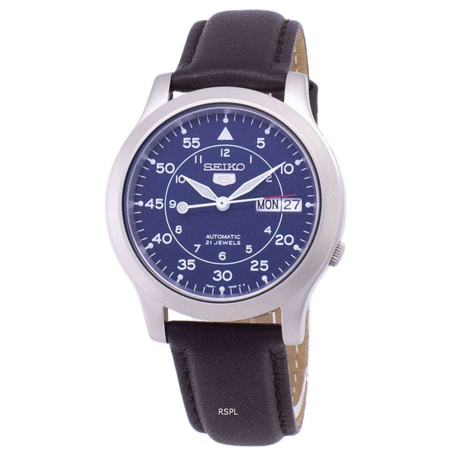 Seiko 5 Military SNK807K2-SS4 Automatic Brown Leather Strap Men's Watch