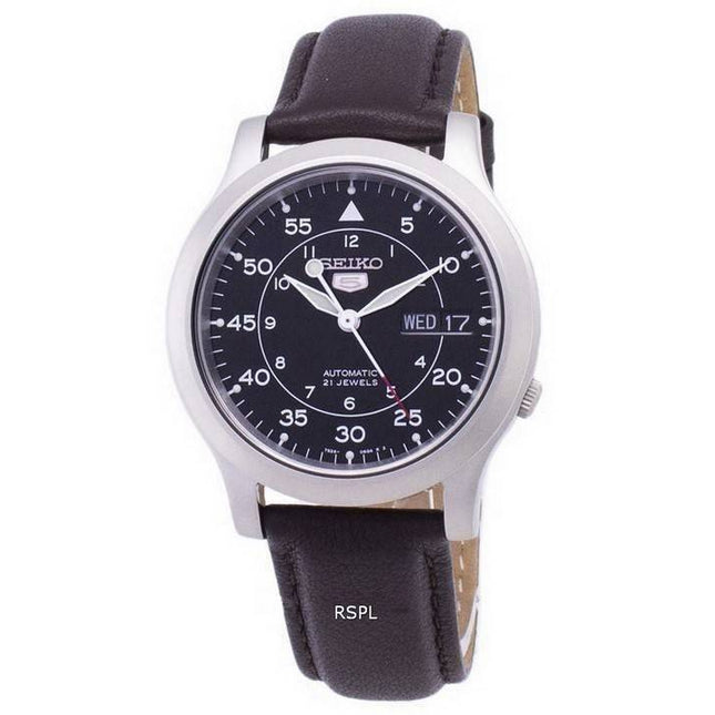 Seiko 5 Military SNK809K2-SS4 Automatic Brown Leather Strap Men's Watch