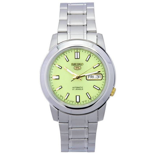Refurbished Seiko 5 Stainless Steel Green Dial Automatic SNKK19 SNKK19J1 SNKK19J Men's Watch