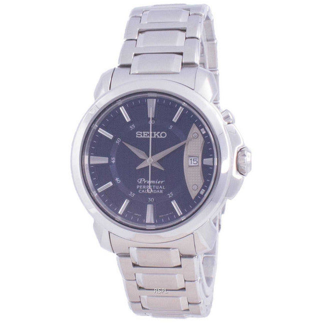 Seiko Premier Perpetual Calendar Quartz SNQ157 SNQ157P1 SNQ157P 100M Mens Watch