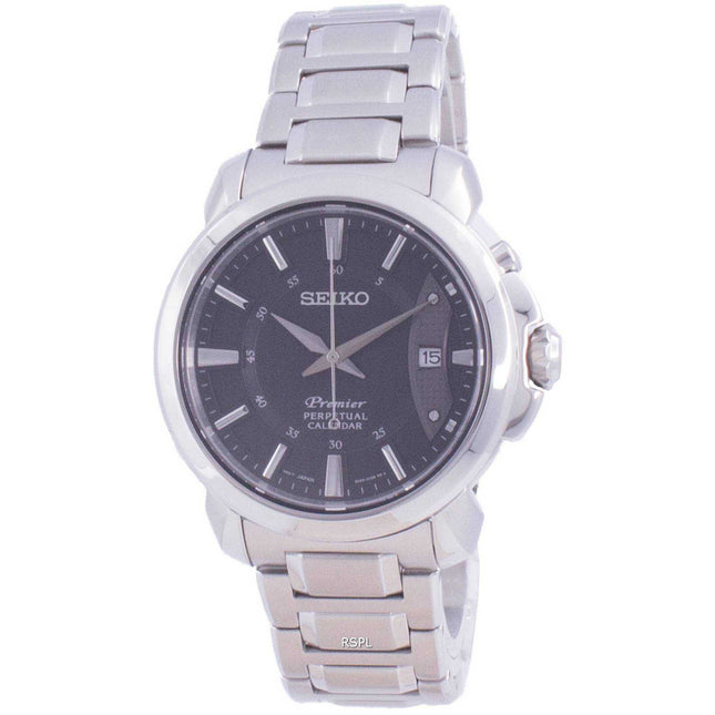 Seiko Premier Perpetual Calendar Quartz SNQ159 SNQ159P1 SNQ159P 100M Mens Watch