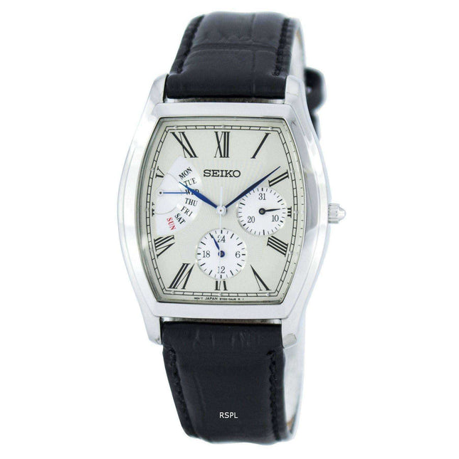 Seiko Retrograde Quartz SNT015 SNT015P1 SNT015P Men's Watch