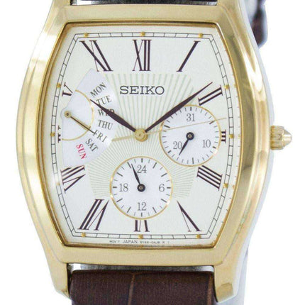 Seiko Retrograde Quartz SNT018 SNT018P1 SNT018P Men's Watch