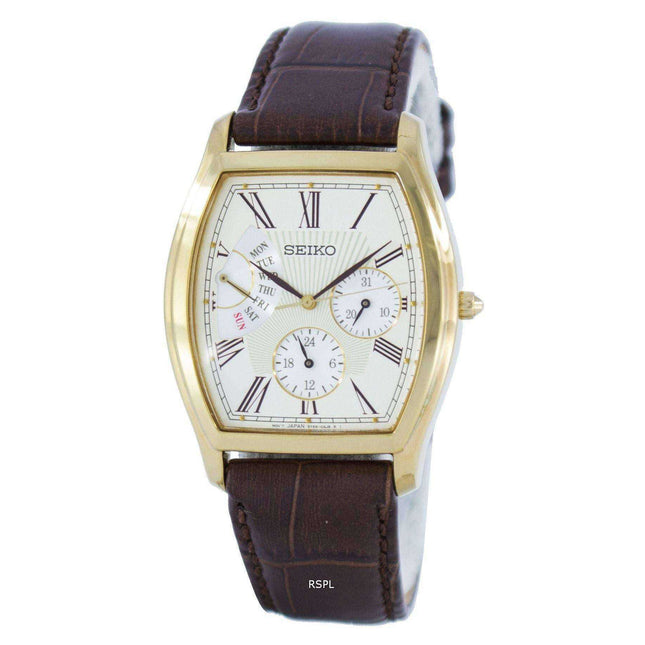 Seiko Retrograde Quartz SNT018 SNT018P1 SNT018P Men's Watch