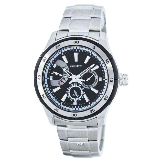 Seiko Retrograde Quartz SNT019 SNT019P1 SNT019P Men's Watch