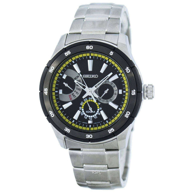 Seiko Retrograde Quartz SNT023 SNT023P1 SNT023P Men's Watch