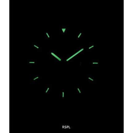 Seiko 5 Sports Military Automatic Japan Made Ratio Black Leather SNZG07J1-LS8 Men's Watch