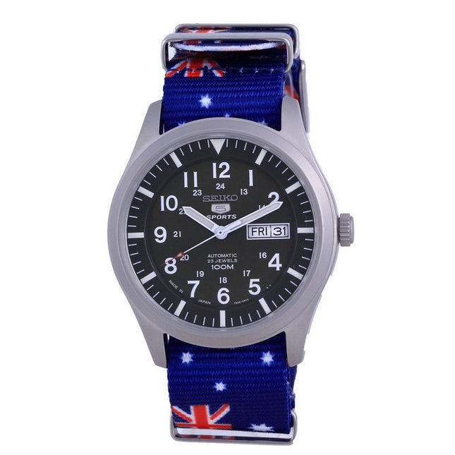 Seiko 5 Sports Automatic Japan Made SNZG09J1-var-NATO30 100M Mens Watch