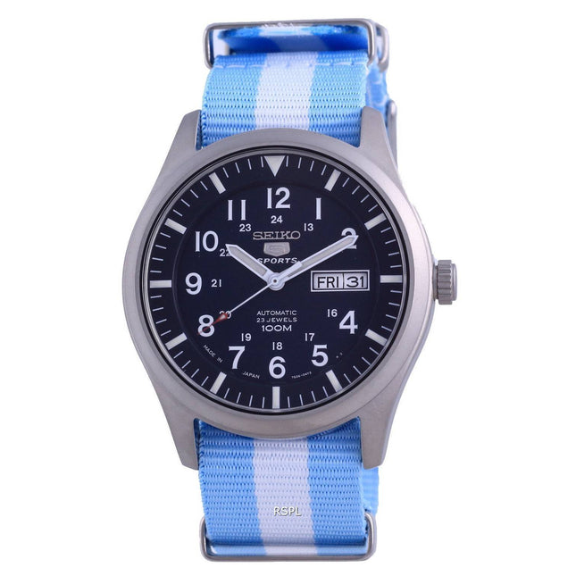 Seiko 5 Sports Automatic Polyester SNZG11J1-var-NATO24 100M Mens Watch