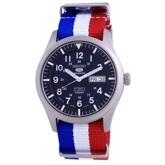 Seiko 5 Sports Automatic Polyester SNZG11J1-var-NATO25 100M Mens Watch