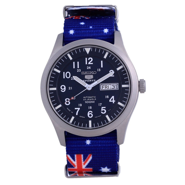 Seiko 5 Sports Automatic Polyester SNZG11J1-var-NATO30 100M Mens Watch