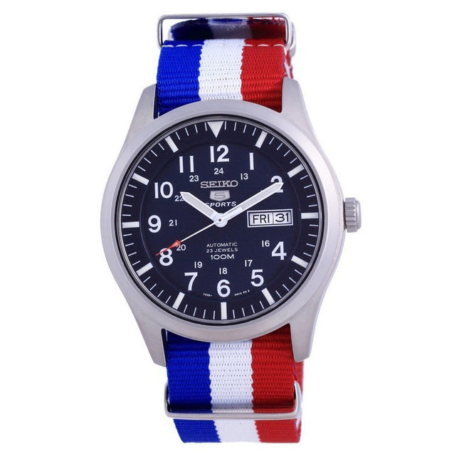 Seiko 5 Sports Automatic Polyester SNZG11K1-var-NATO25 100M Mens Watch