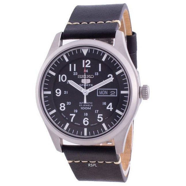 Seiko 5 Sports Black Dial Automatic SNZG15J1-var-LS20 100M Mens Watch