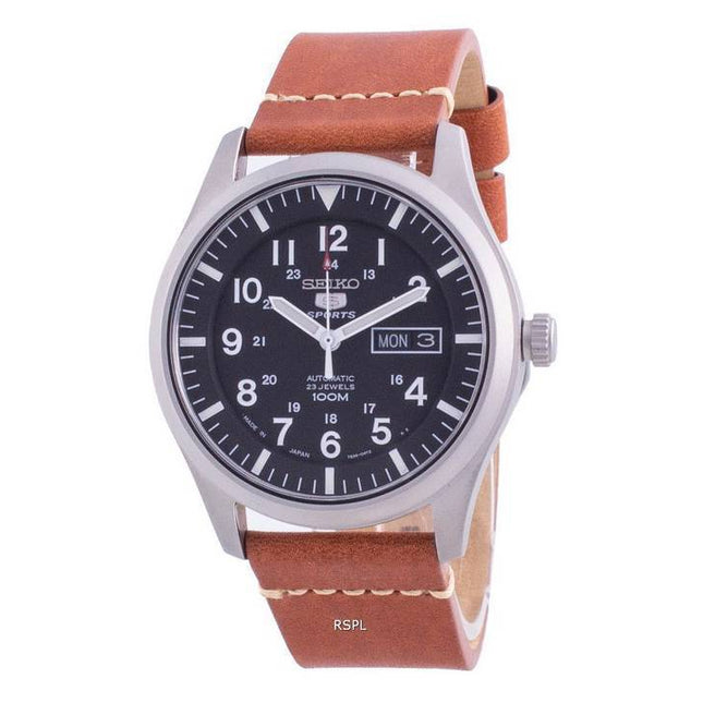 Seiko 5 Sports Black Dial Automatic SNZG15J1-var-LS21 100M Mens Watch