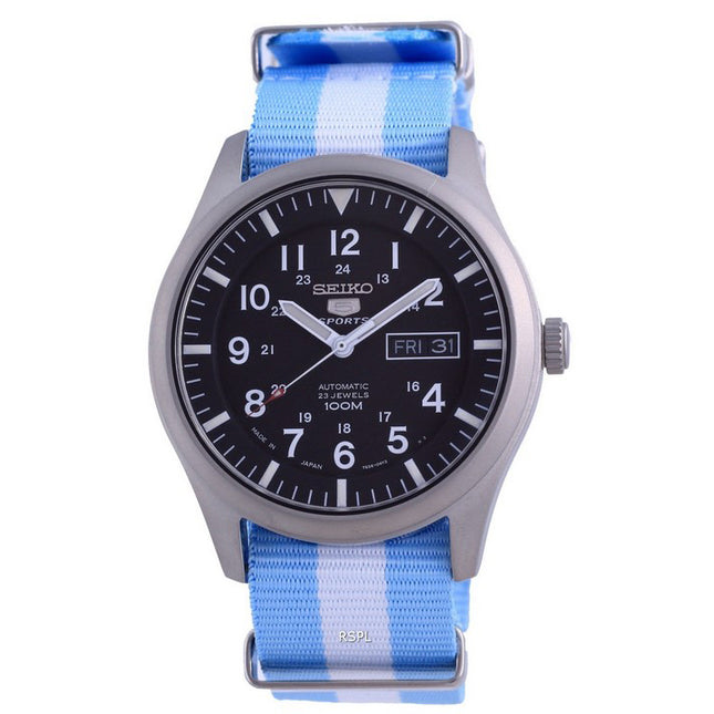 Seiko 5 Sports Automatic Polyester SNZG15J1-var-NATO24 100M Mens Watch