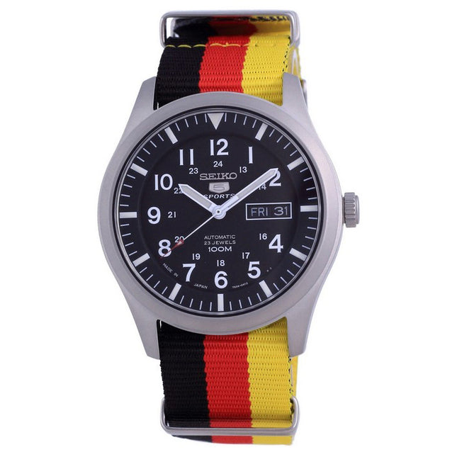 Seiko 5 Sports Automatic Polyester SNZG15J1-var-NATO26 100M Mens Watch