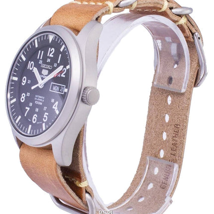 Seiko 5 Sports SNZG15K1-LS18 Automatic Brown Leather Strap Men's Watch