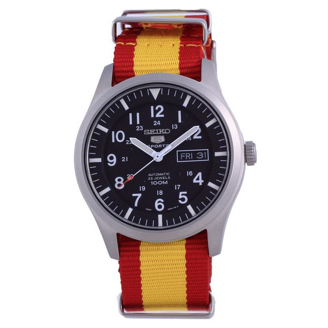 Seiko 5 Sports Automatic Polyester SNZG15K1-var-NATO29 100M Mens Watch