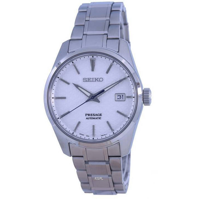 Seiko Presage Sharp Edged White Dial Automatic SPB165 SPB165J1 SPB165J 100M Men's Watch