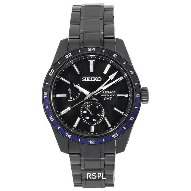 Seiko Presage Sharp Edged Series ZERO HALLIBURTON Limited Edition Black Dial Automatic SPB271J1 100M Men's Watch