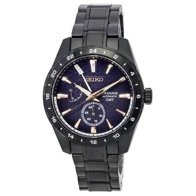 Seiko Presage Akebono Sharp Edged Series GMT Limited Edition Blue Dial Automatic SPB361 SPB361J1 SPB361J 100M Men's Watch