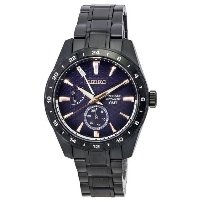 Seiko Presage Akebono Sharp Edged Series GMT Limited Edition Blue Dial Automatic SPB361 SPB361J1 SPB361J 100M Men's Watch
