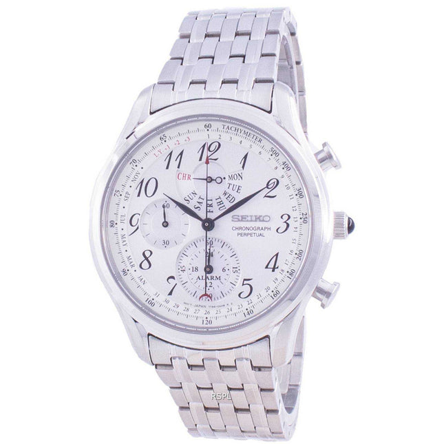 Seiko Chronograph Perpetual SPC251 SPC251P1 SPC251P Quartz Tachymeter Men's Watch