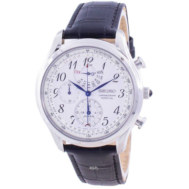 Seiko Chronograph Perpetual SPC253 SPC253P1 SPC253P Quartz Tachymeter Men's Watch