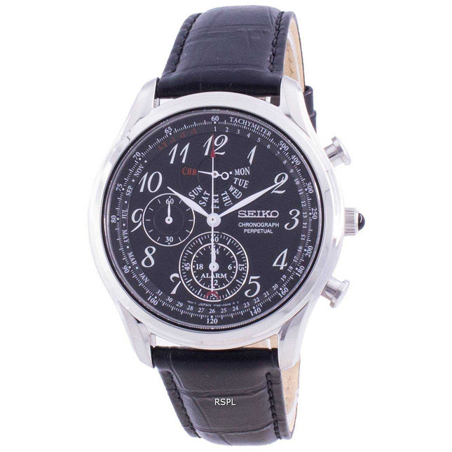 Seiko Chronograph Perpetual SPC255 SPC255P1 SPC255P Quartz Tachymeter Men's Watch