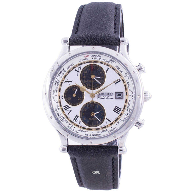 Seiko 30th Anniversary Age Of Discovery World Time SPL055P SPL055P1 SPL055P Quartz Chronograph Limited Edition Men's Watch