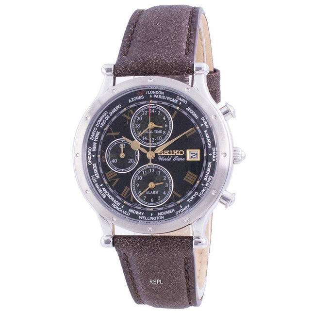 Seiko 30th Anniversary Age Of Discovery World Time SPL057P SPL057P1 SPL057P Quartz Chronograph Limited Edition Men's Watch
