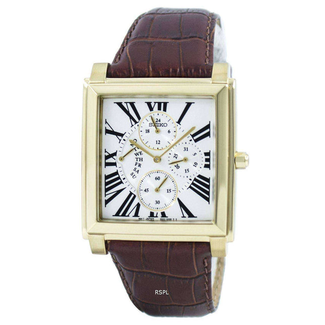 Seiko Retrograde Quartz Multi-Function SRL018 SRL018P1 SRL018P Men's Watch