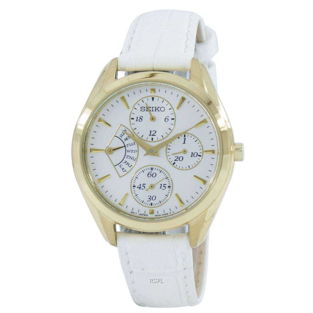 Seiko Retrograde Quartz Multi-Function SRL048 SRL048P1 SRL048P Women's Watch