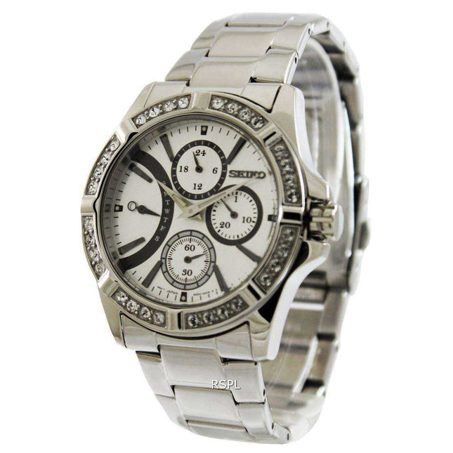 Seiko Lord Series Swarovski Crystal SRLZ87 SRLZ87P1 SRLZ87P Women's Watch