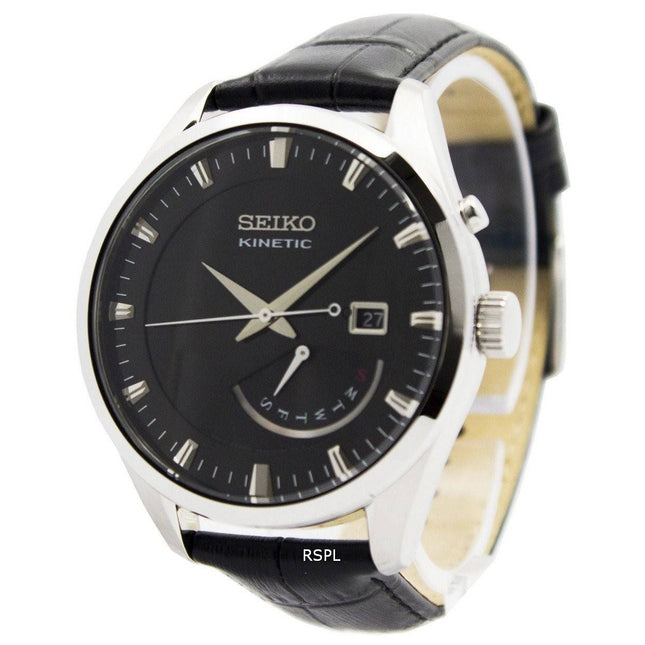 Refurbished Seiko Kinetic Leather Strap SRN045P2 Men's Watch