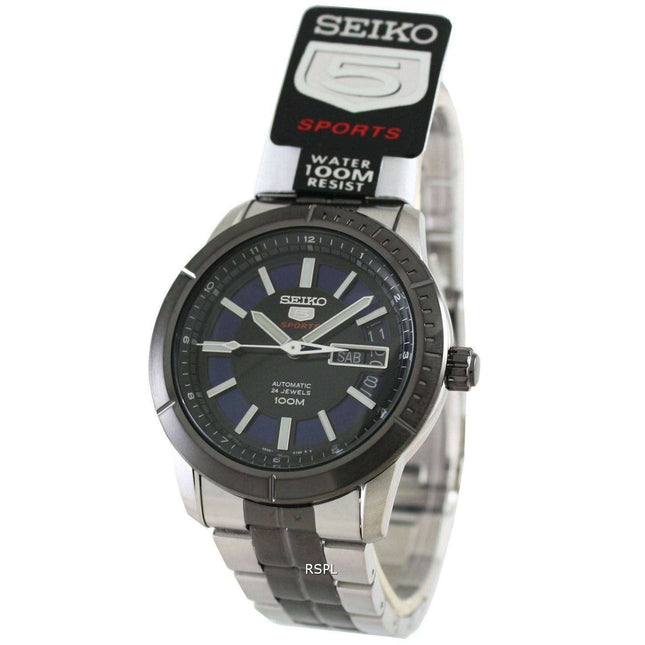 Seiko 5 Sports 24 Jewels Automatic 100M SRP343K1 SRP343K SRP343 Mens Watch