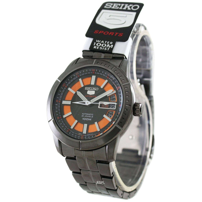 Seiko 5 Sports 24 Jewels Automatic100M SRP345K1 SRP345K SRP345 Mens Watch