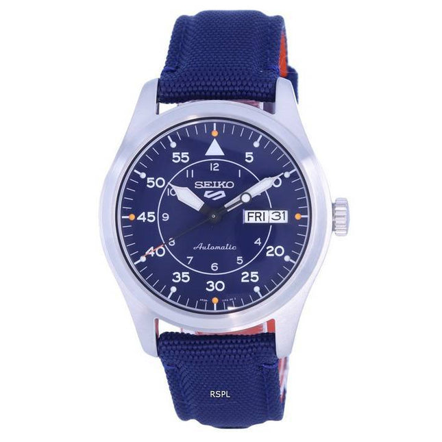 Seiko 5 Sports Flieger Nylon Blue Dial Automatic SRPH31K1 100M Mens watch