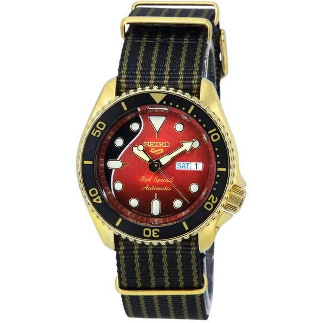 Seiko 5 Sports Brian May Red Special Limited Edition Nylon Strap Automatic SRPH80J1 100M Men's Watch