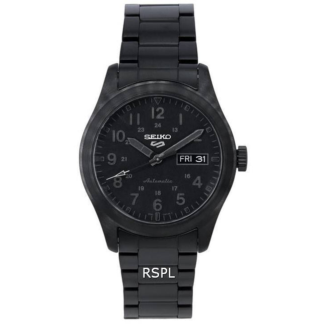 Seiko 5 Sports Stealth Black Dial Automatic SRPJ09 SRPJ09K1 SRPJ09K 100M Men's Watch